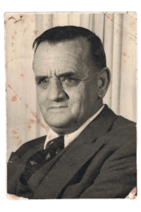 Portrait of Hec de Lacy, who inspired Clare Johnston's love for the art of cricket bat making
